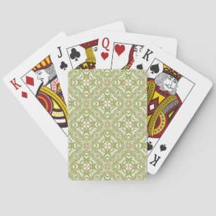 Farbiges Retro-Muster Hintergrund 2 Spielkarten