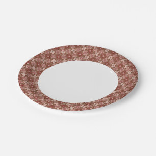 Farbiges Retro-Muster Hintergrund 4 Pappteller