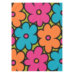 Farbiges Retro-Muster Tischdecke
