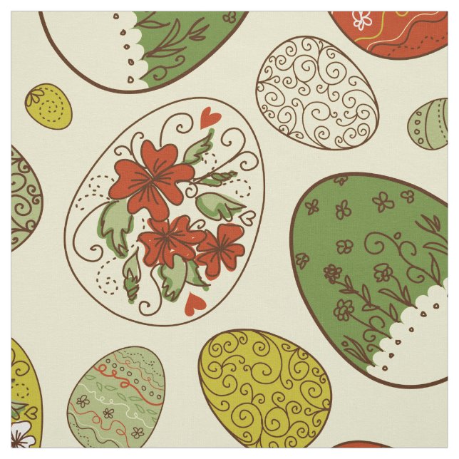 Farbiges Retro-Ostereier-Muster Stoff (Muster)
