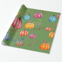 Farbiges rustikales Squash Wrapping Paper