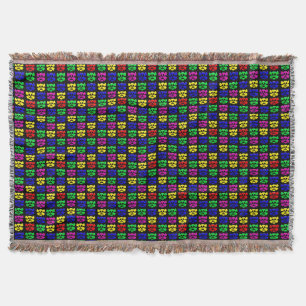 Farbiges Schädelmuster Decke