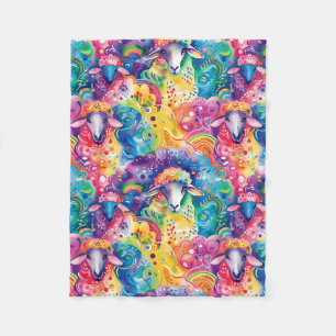 Farbiges Schafmuster Fleecedecke