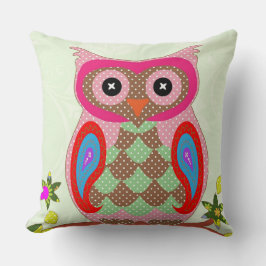 Farbiges Schäldesign 16 x 16 rund Kissen