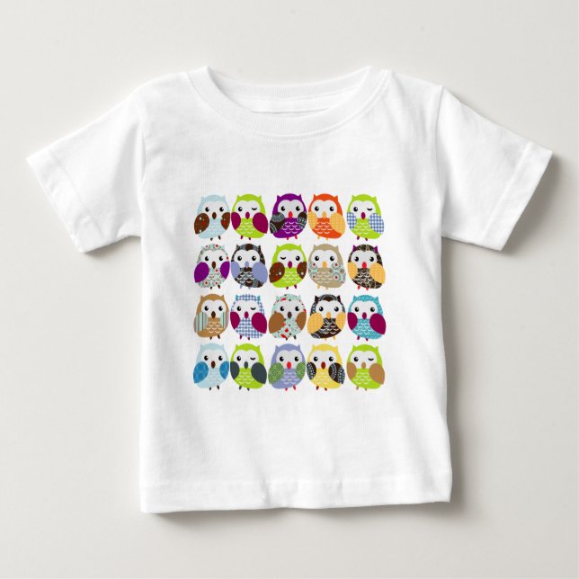 Farbiges Schellmuster Baby T-shirt (Vorderseite)