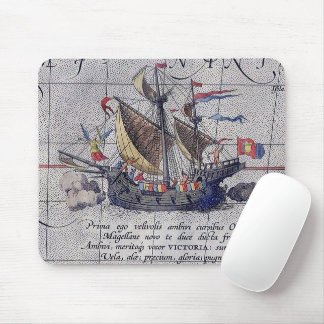 Farbiges Schiff im Pazifik Mousepad (Mit Mouse)