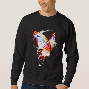 Farbiges Schmetterlingslicht Sweatshirt