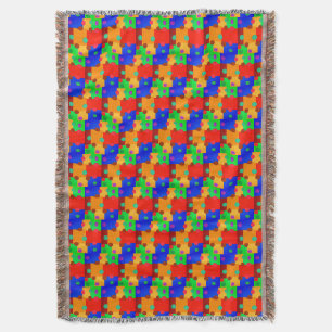 Farbiges Schul-Puzzle-Wurf-Decke Decke