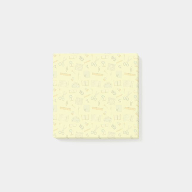 Farbiges Schulmaterial Post-it Klebezettel (Vorderseite)