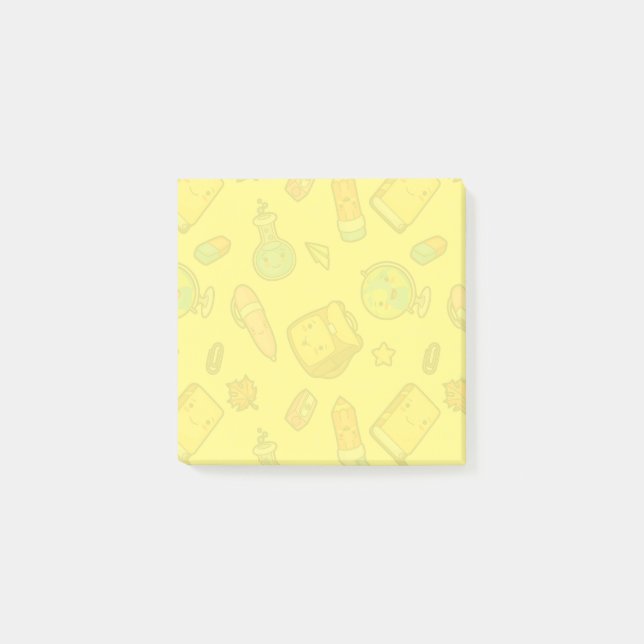 Farbiges Schulmaterial Post-it Klebezettel (Vorderseite)