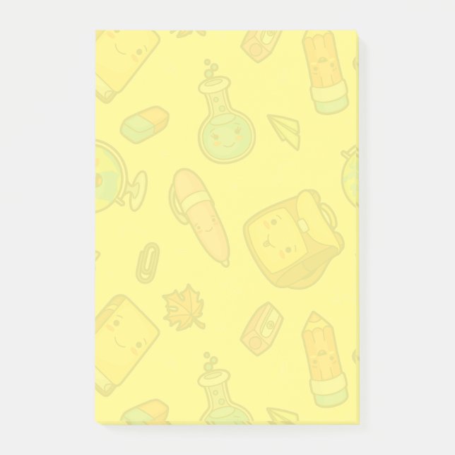 Farbiges Schulmaterial Post-it Klebezettel (Vorderseite)