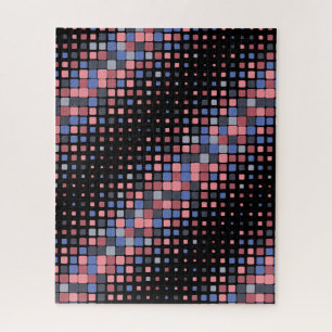 Farbiges schwarzes Muster zufällig schwer schwieri Puzzle