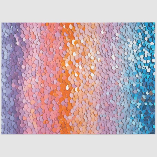 Farbiges Sequel-Kunstteppichpapier Seidenpapier (Vorderseite)