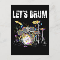 Farbiges Set mit Drumsticks