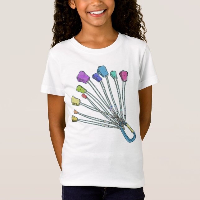 Farbiges Set von Kletternüssen T-Shirt (Vorderseite)