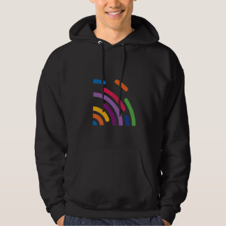 Farbiges Signalwellen-Hoodie | Modern T-Shirt Hoodie