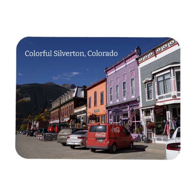 Farbiges Silverton, Colorado Magnet (Horizontal)