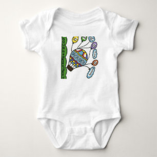 Farbiges Sonnensystem HandGezeichnet Diagramm - Ki Baby Strampler