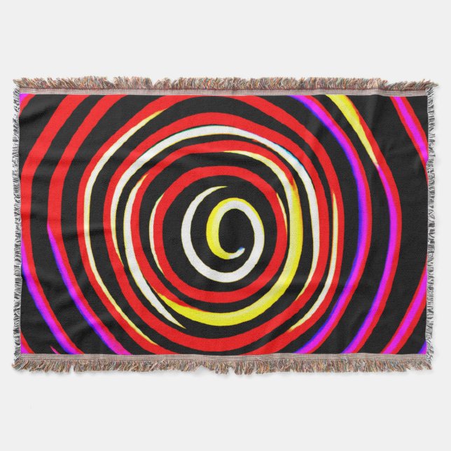 Farbiges Spiralmuster Decke (Vorderseite)