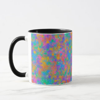 Farbiges Spritzer-Design Tasse