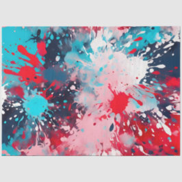Farbiges Spritzer Paint Art Tissue Paper Seidenpapier