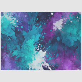 Farbiges Spritzer Paint Art Tissue Paper Seidenpapier