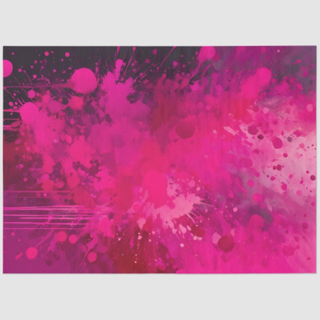 Farbiges Spritzer Paint Art Tissue Paper Seidenpapier (Vorderseite)