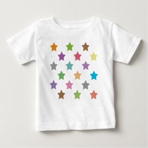 Farbiges Sternenmuster Baby T-shirt