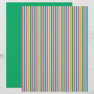 Farbiges Streifenmuster-Schrappbuchpapier