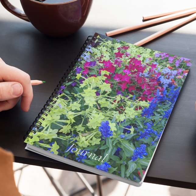 Farbiges Summer Garden Floral Notebook Notizbuch (In Situ)