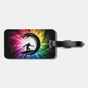 Farbiges Surfen Gepäckanhänger