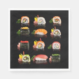 farbiges Sushi-Foto Serviette