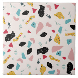 Farbiges Terrazzo-Muster Fliese