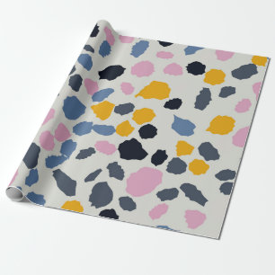 Farbiges Terrazzo-Muster Geschenkpapier