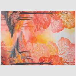 Farbiges Tissue of Batik Forest Art Seidenpapier