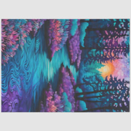 Farbiges Tissue of Batik Forest Art Seidenpapier