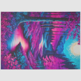 Farbiges Tissue of Batik Forest Art Seidenpapier