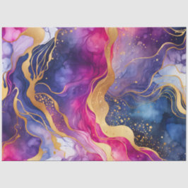 Farbiges Tissue (Tissue) aus Marmorfarben Seidenpapier