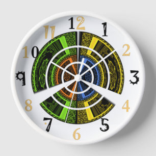 Farbiges traditionelles URBAN X Icon Design Uhr