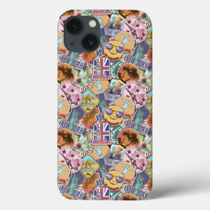 Farbiges Travel Sticker Muster Case-Mate iPhone Hülle