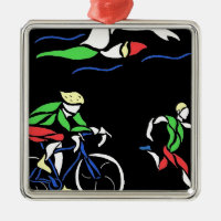 Farbiges Triathlon-Design