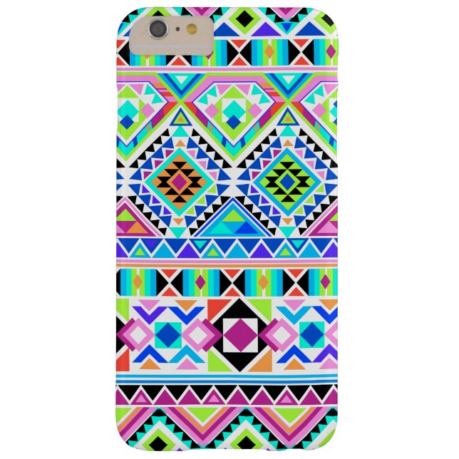 Farbiges Tribal Geometric Muster Case-Mate iPhone Hülle (Rückseite)