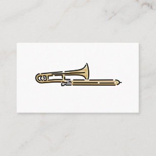 Farbiges Trombone-Logo Visitenkarte