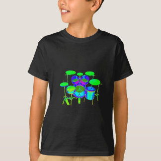 Farbiges Trommelkit T-Shirt
