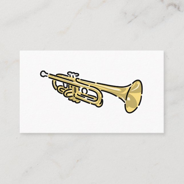 Farbiges Trumpet-Logo Visitenkarte (Vorderseite)