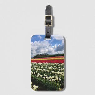 Farbiges Tulip Field, Oregon Gepäckanhänger