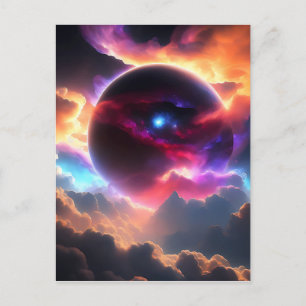 Farbiges Universum Postkarte