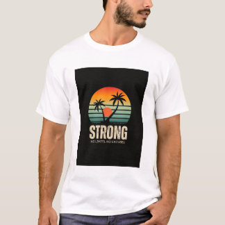 farbiges Vintage-Sonnenuntergangs-T-Shirt mit Aufd T-Shirt