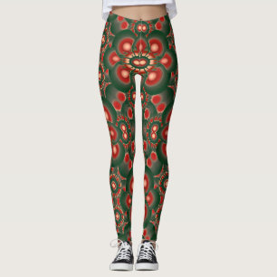 Farbiges Vintages Kunstdesign Leggings