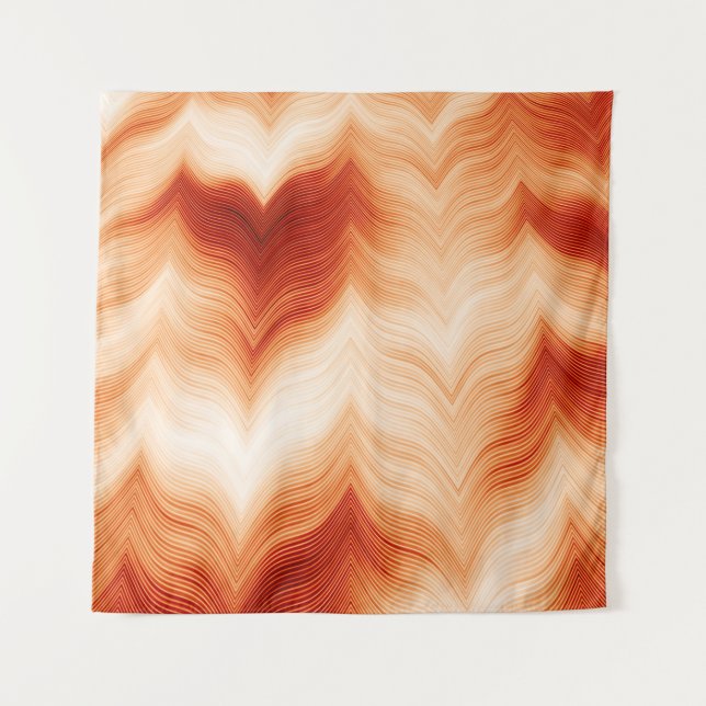 Farbiges waagerechtes Muster Wandteppich (Vorderseite)